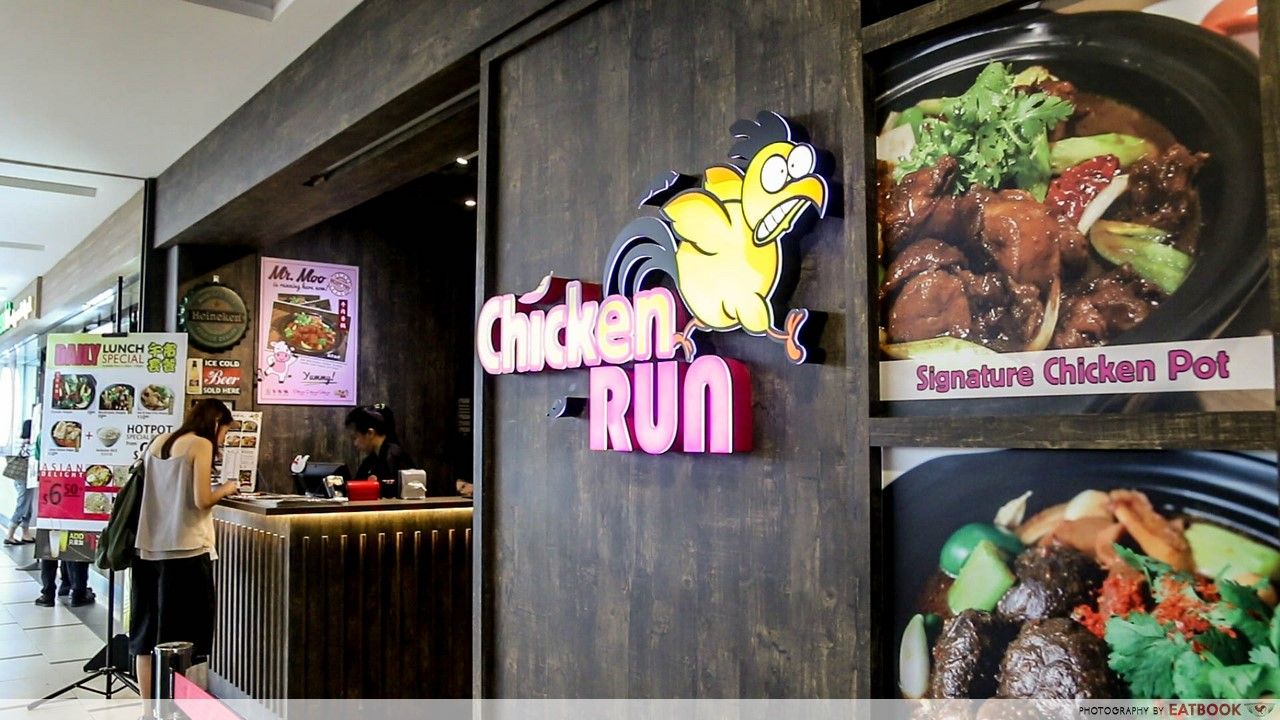 chicken run - signboard