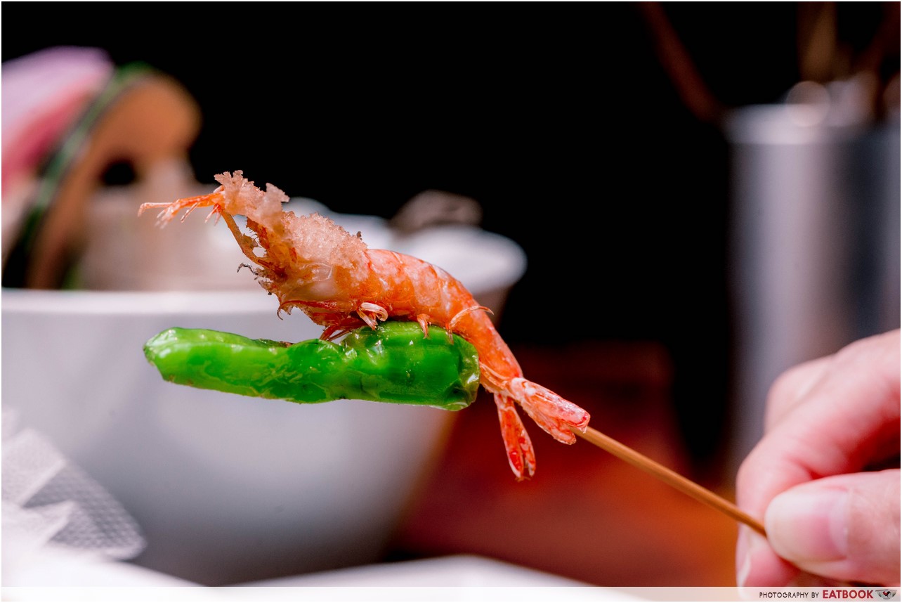Ginza Rokukakutei - shrimp with pepper