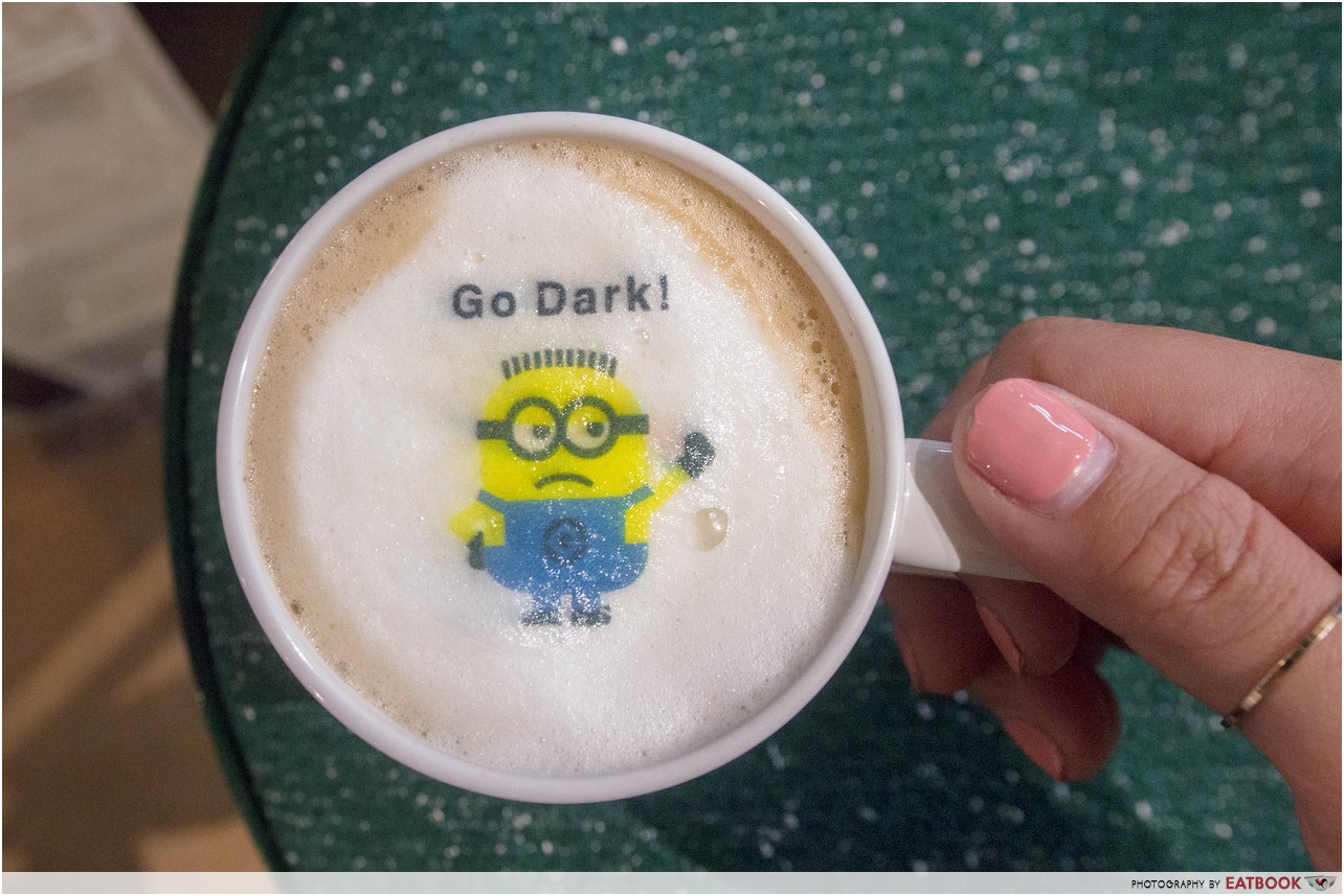 Minions Cafe review - Be Bad Cafe Latte
