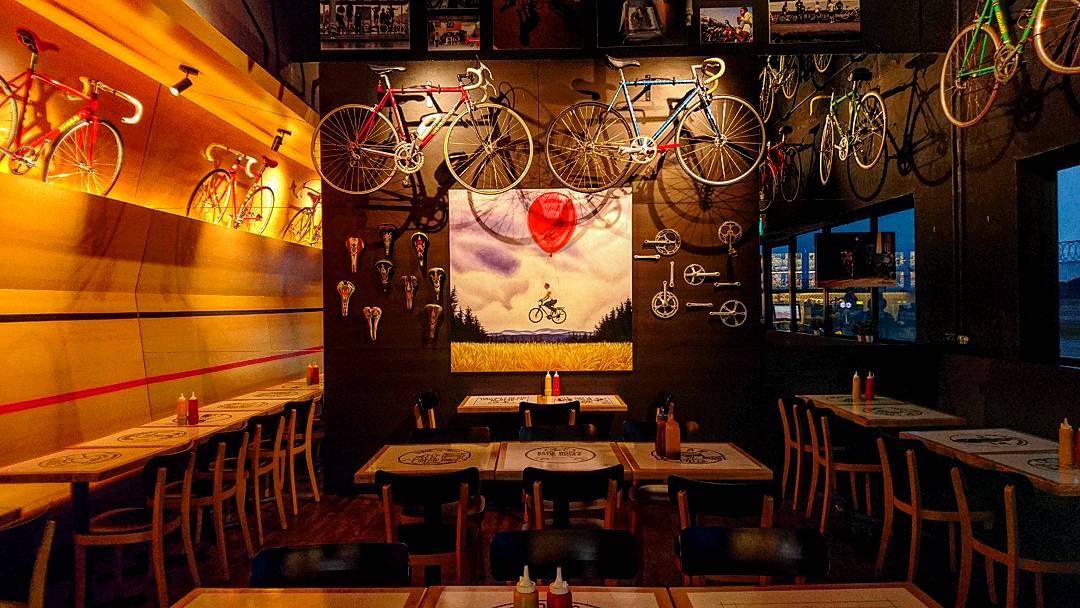 Rustic cafes - bicycle cafe