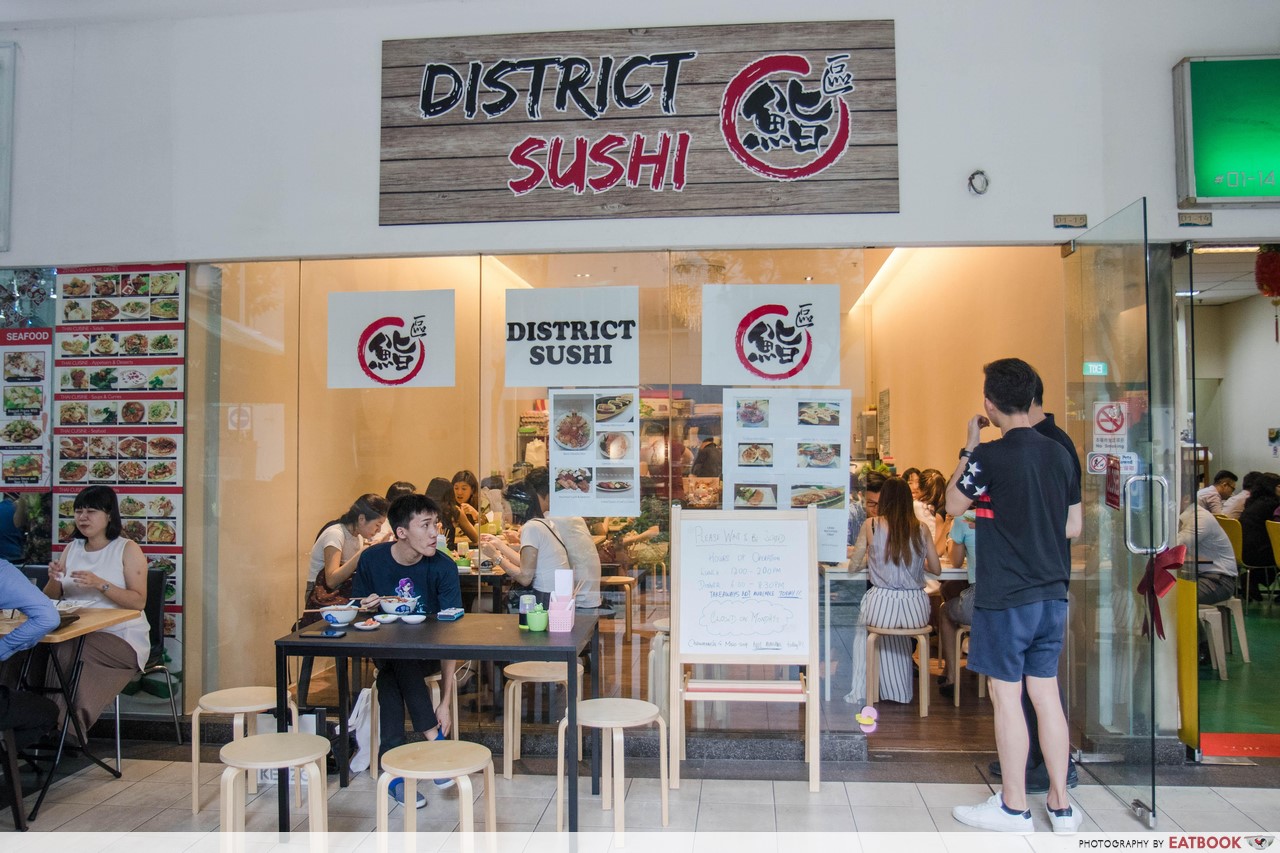 district sushi - shop front