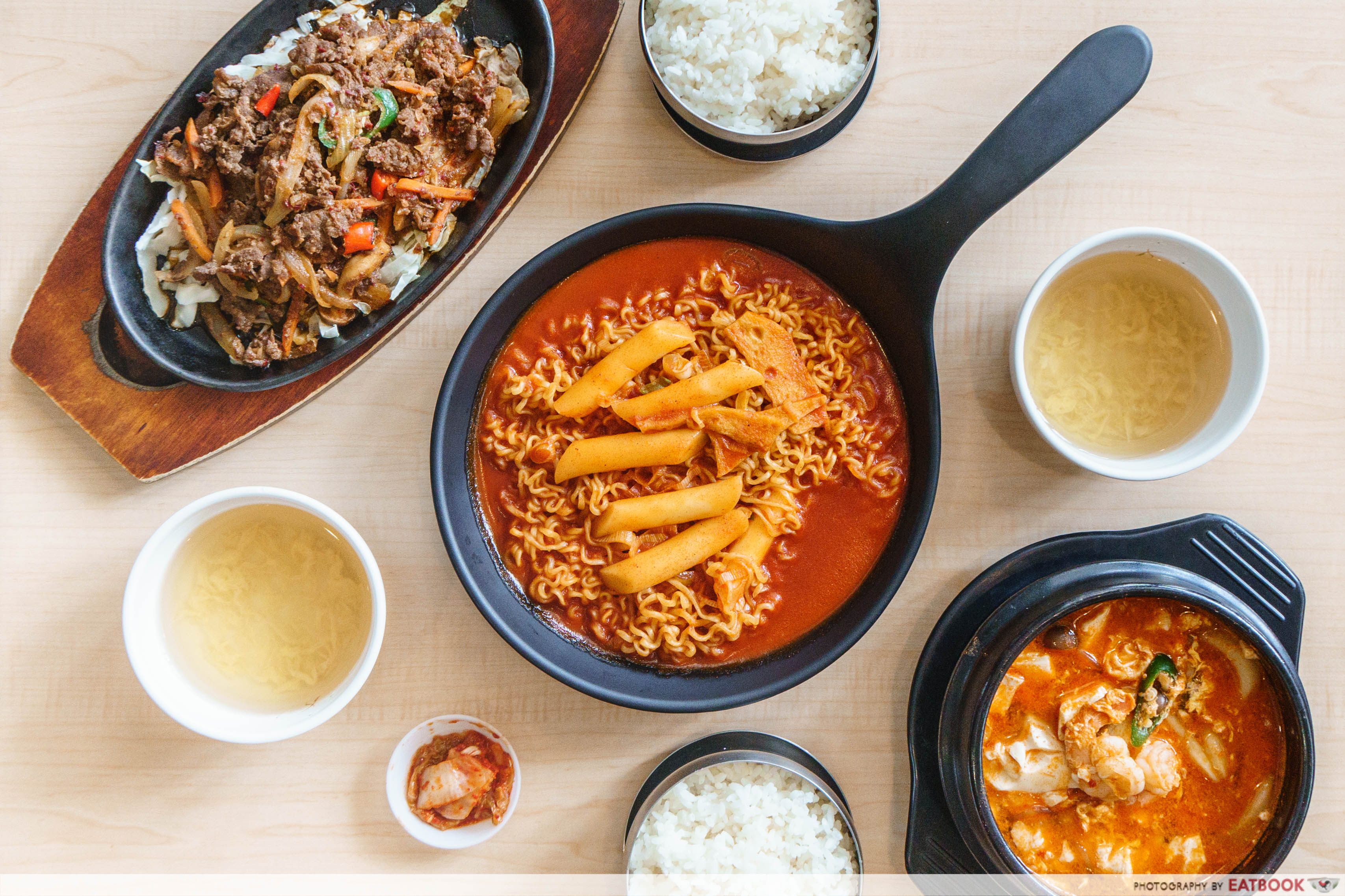Daebak Korean Restaurant- flatlay