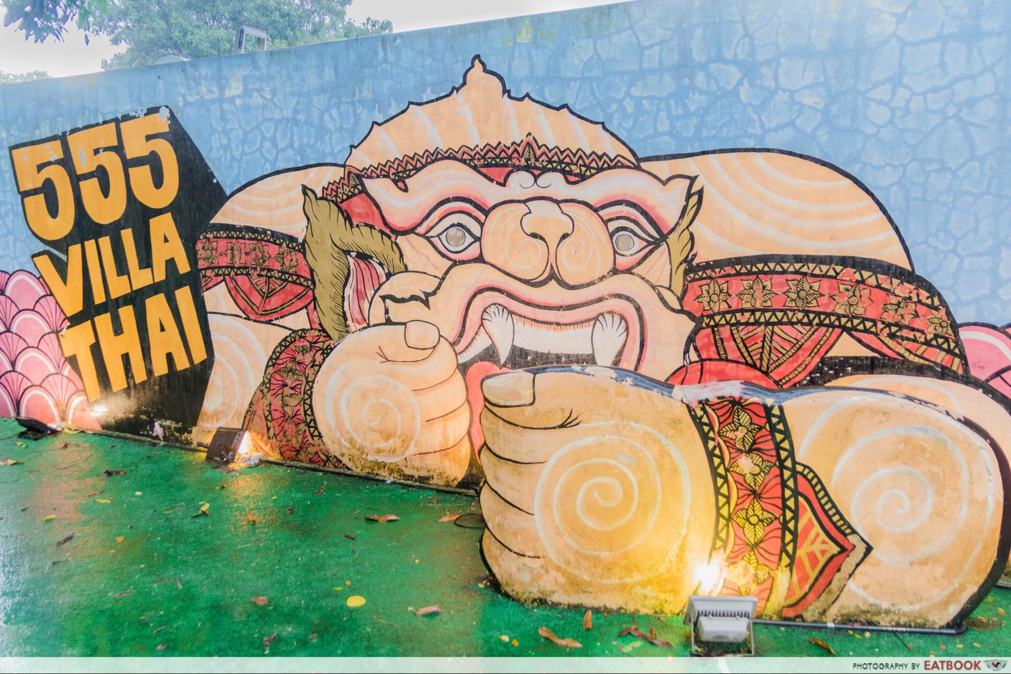 555 Villa Thai - mural