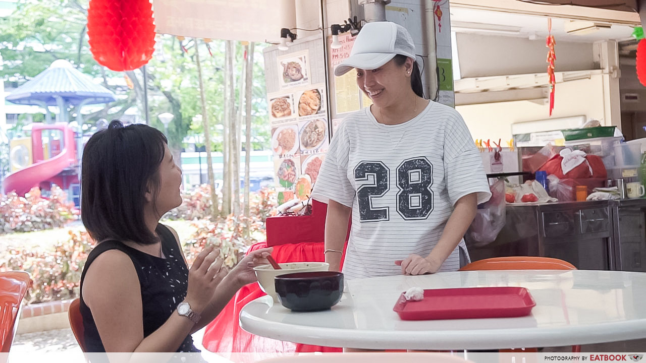 Madam Leong - interaction with customer