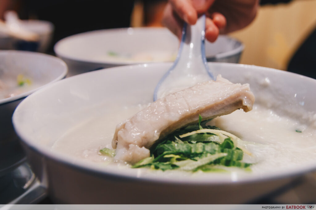 Mui kee congee threadfin belly porridge