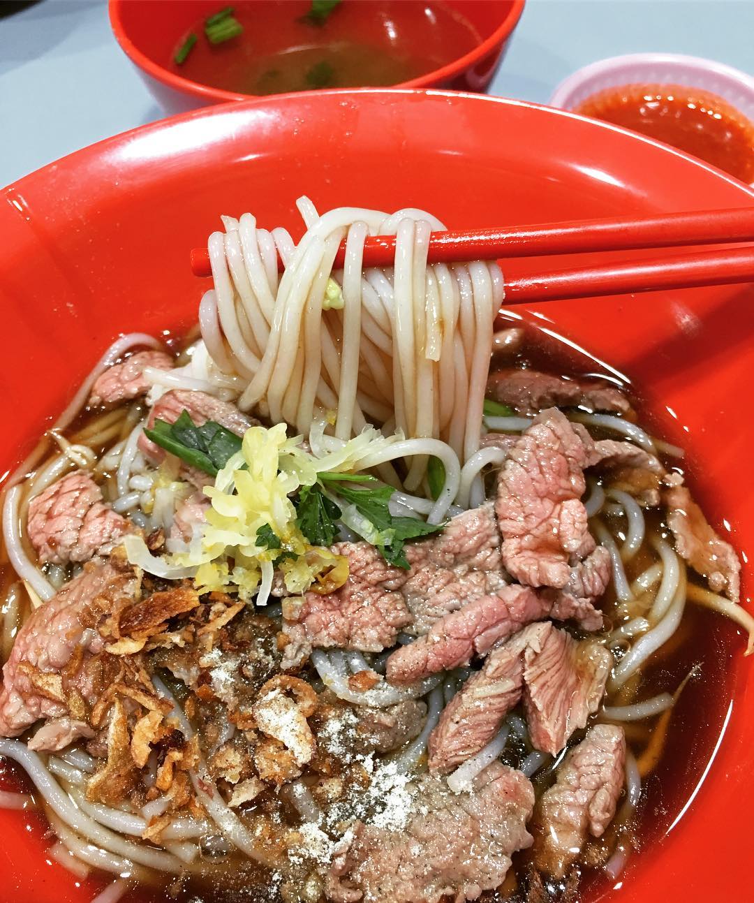 amoy street food centre- hong kee beef noodles