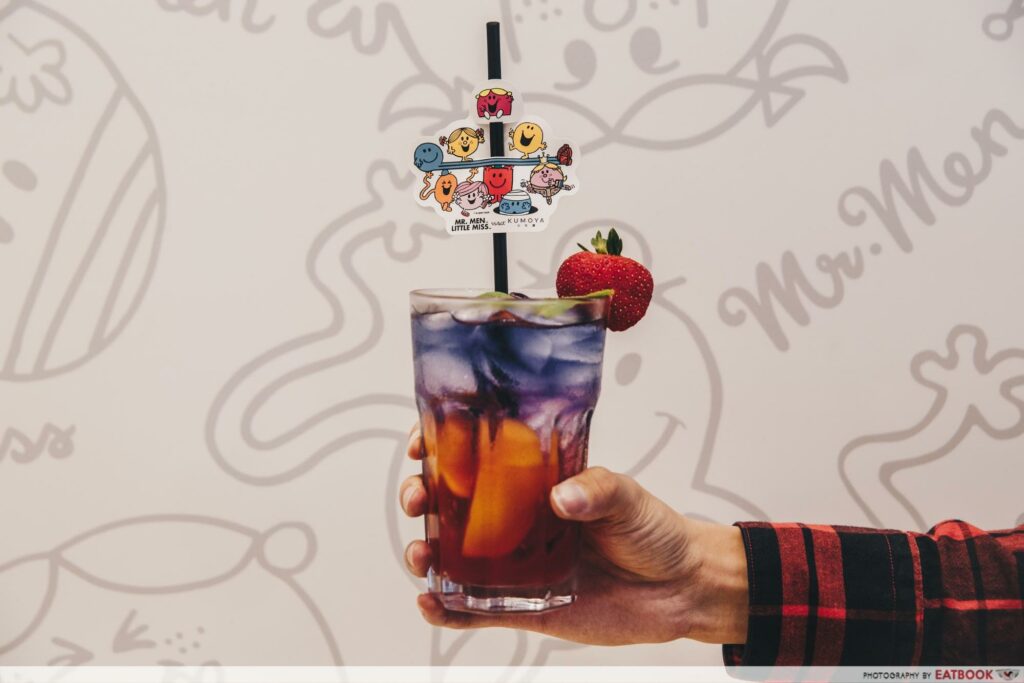 Mr Men and Little Miss Cafe Butterfly Pea Flower Momo Juice