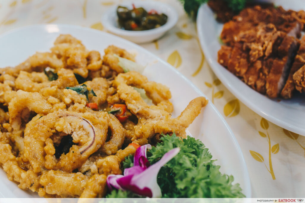 Penang Seafood Restaurant - Fried Sotong With Salted Egg