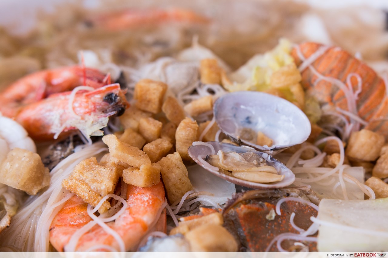 giant white beehoon - pork lard