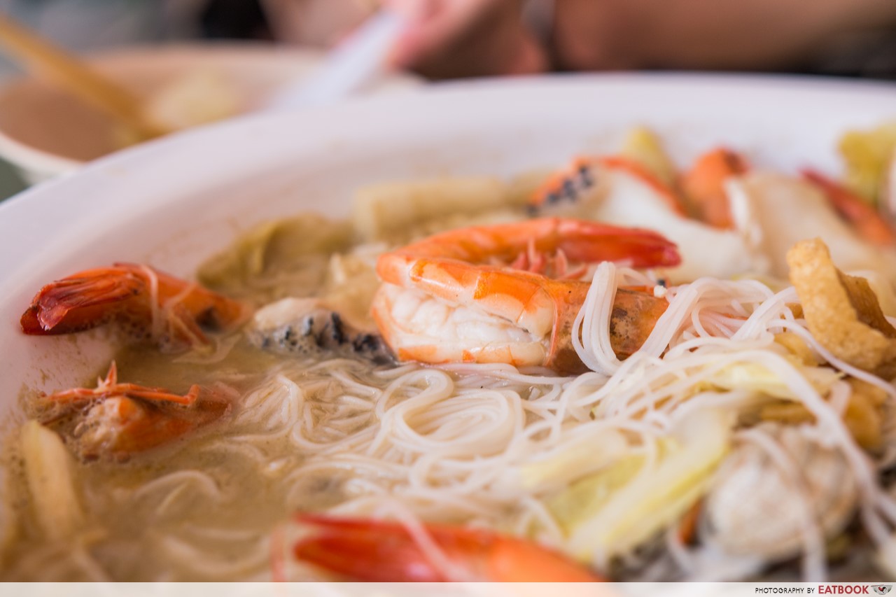 giant white beehoon - prawn