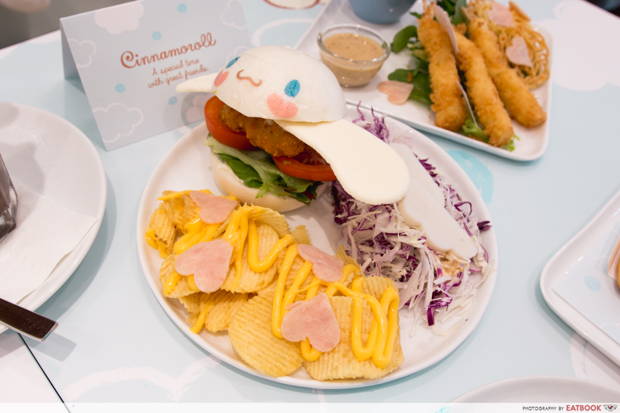 cinnamoroll cafe - mantou burger