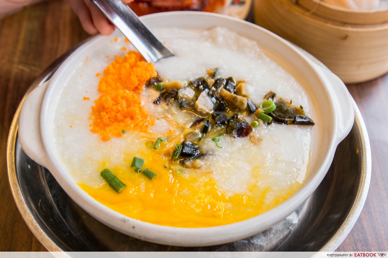mongkok dim sum - crab porridge