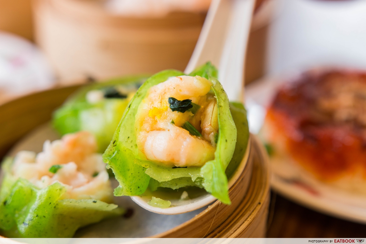 mongkok dim sum - spinach dumplings