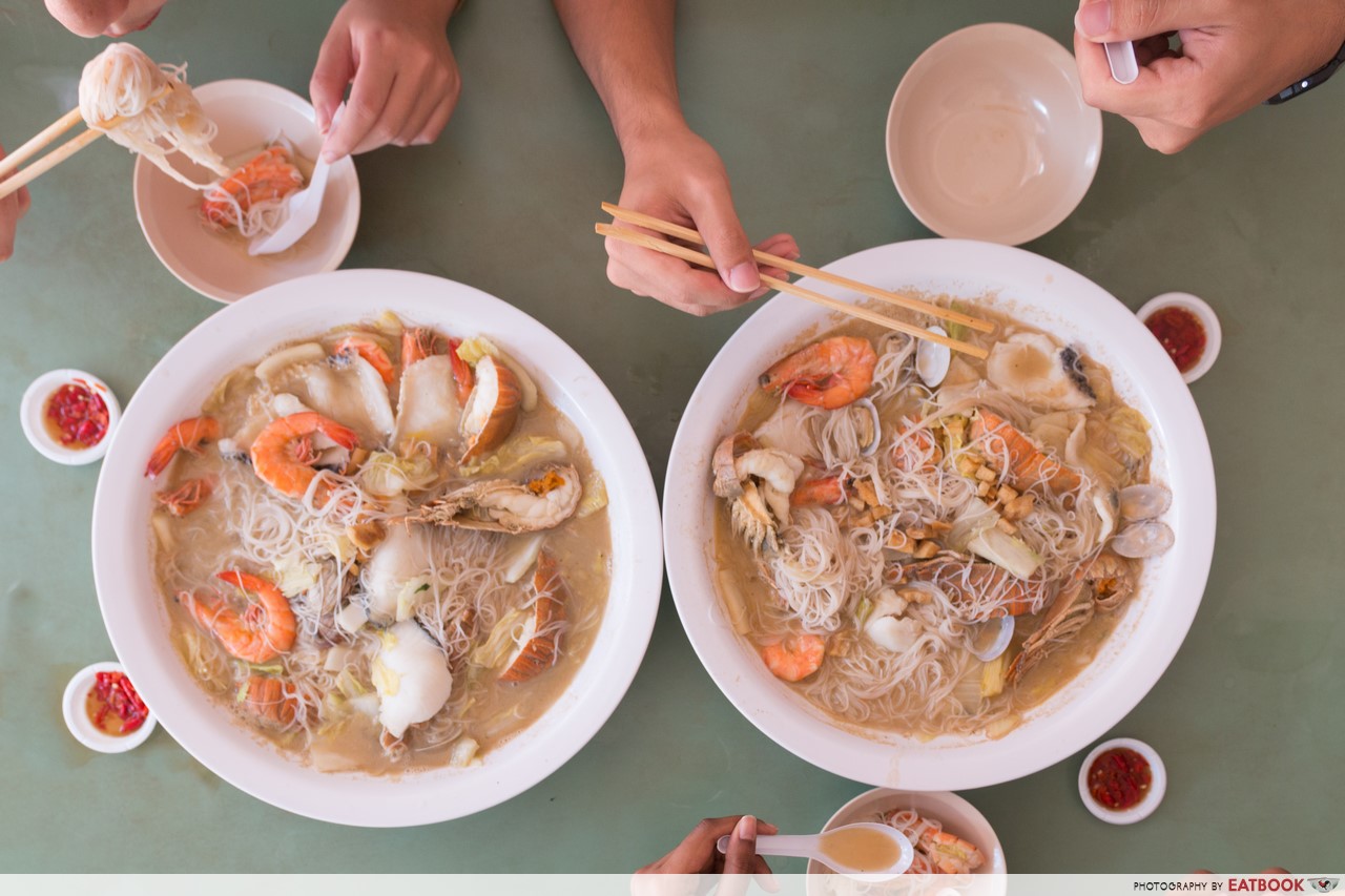 Atas Hawker Dishes - woon woon