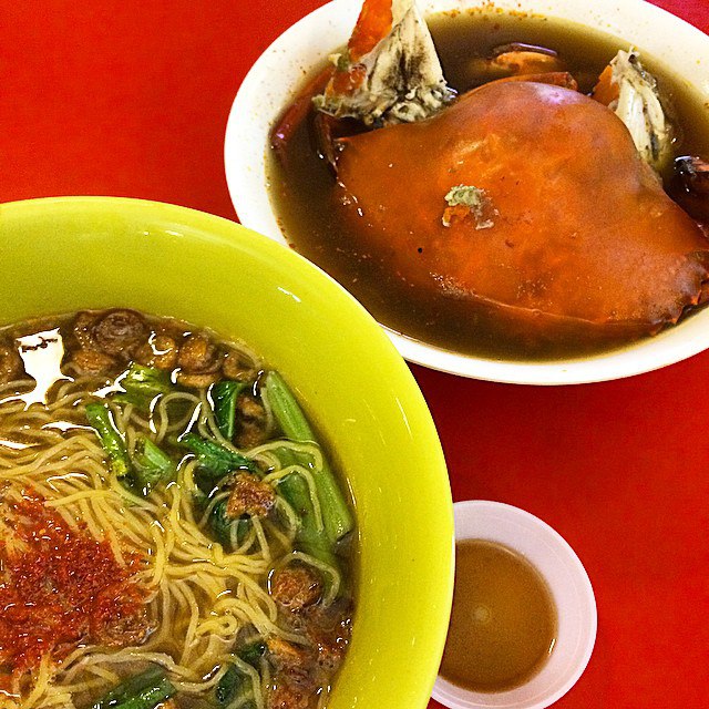 next-level prawn mee - crab noodles