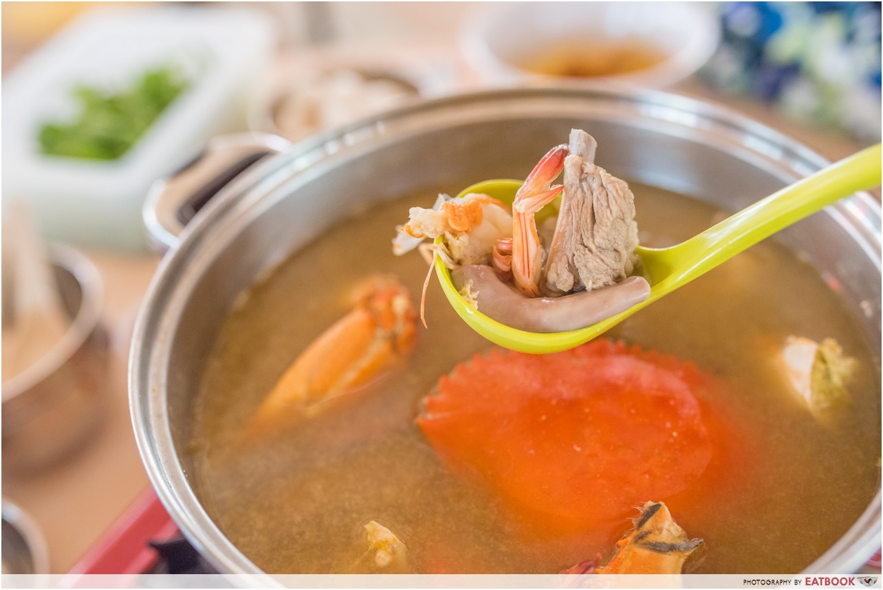 next-level prawn mee - prawn mee steamboat