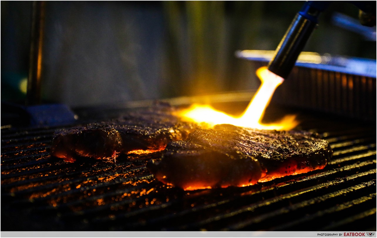 Sunday Roast - flaming