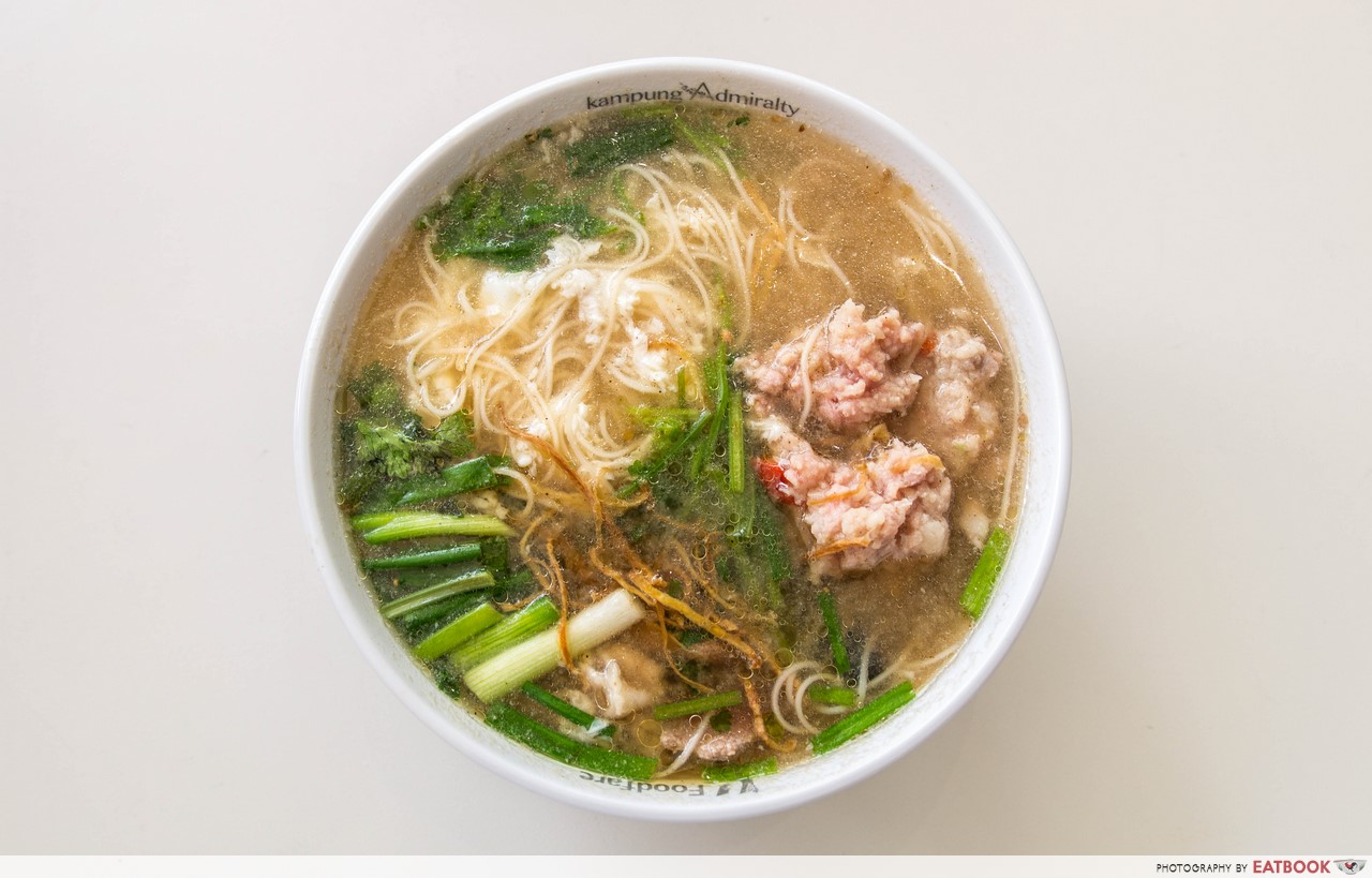 Kampung Admiralty Hawker Centre - mee sua flatlay