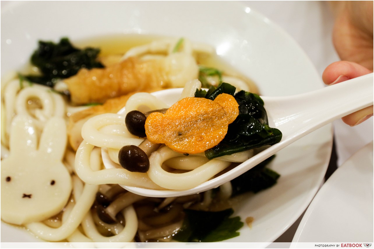 Miffy cafe - udon close up