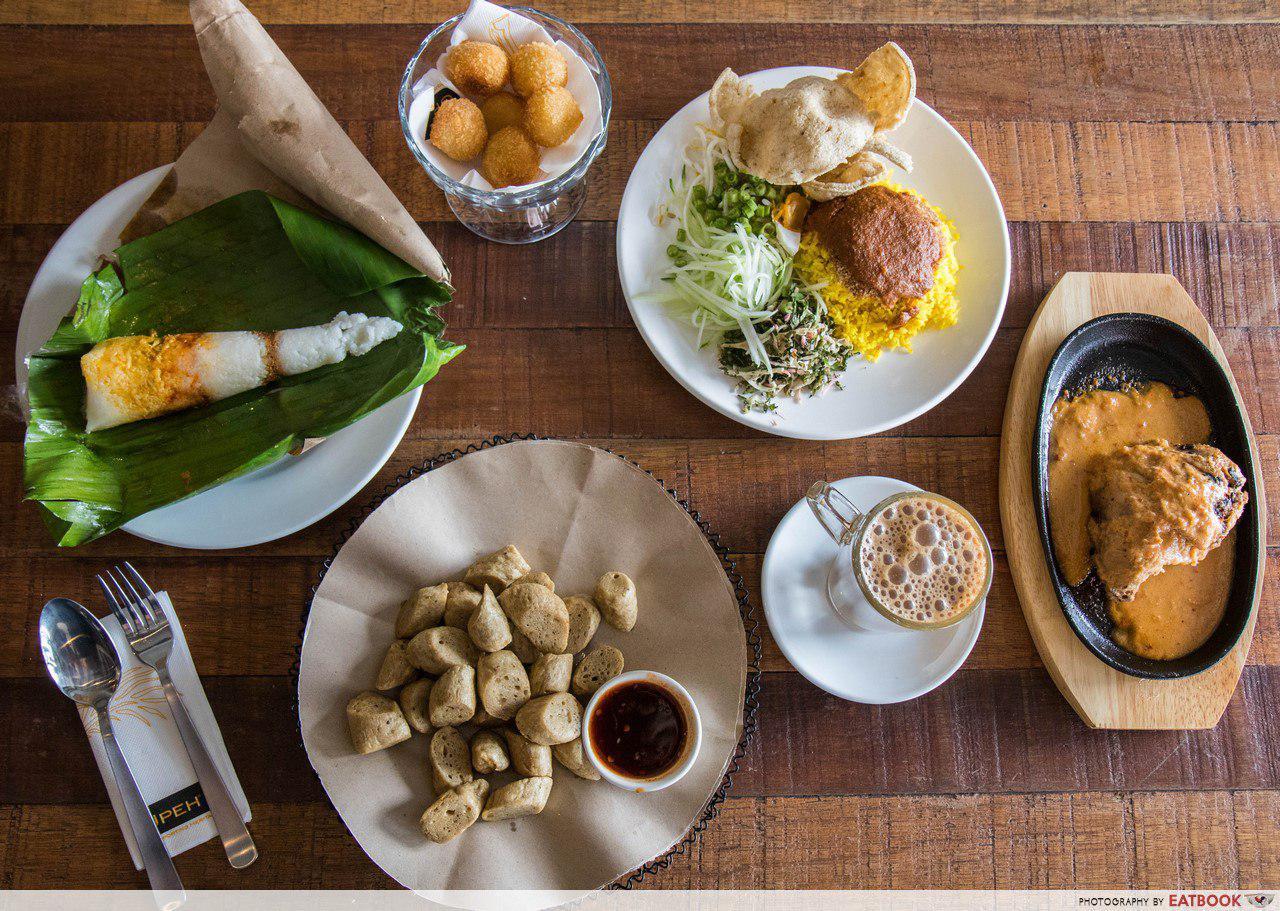 Upeh Cafe - Flatlay of food