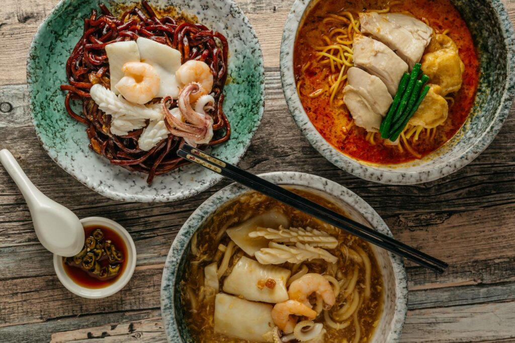 Malaysian-style dishes in Singapore Jalan Petaling Famous Malaysian Street Food