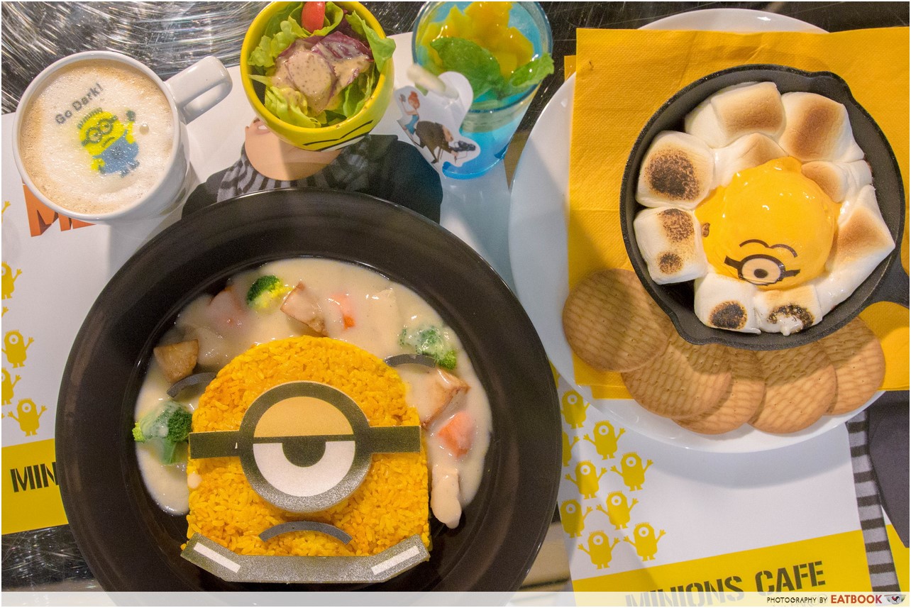 Minions Cafe review - Flatlay