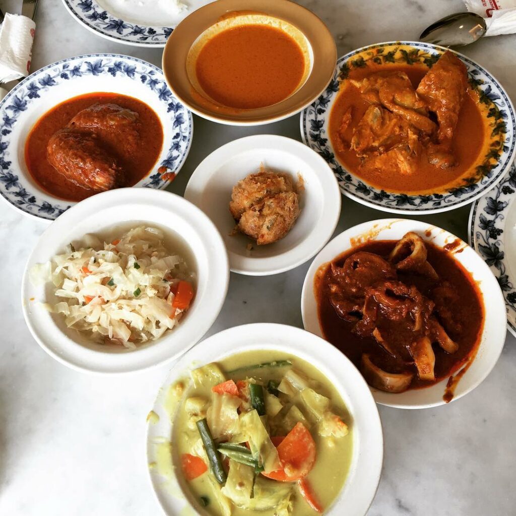 Old School Nasi Padang Stalls Rendezvous Restaurant