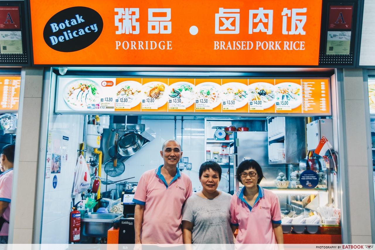 old-school hawkers - botak delicacy