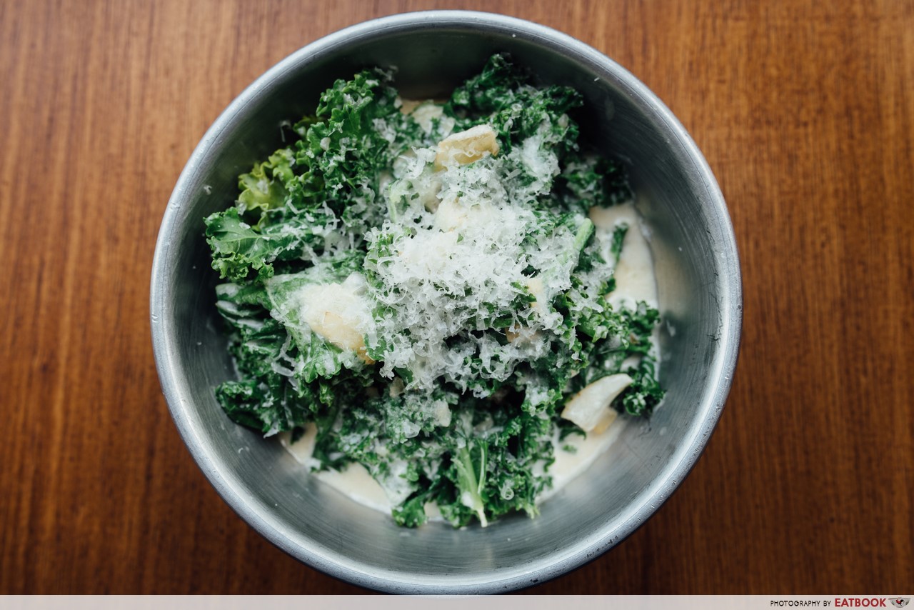 Fat Belly- creamed kale