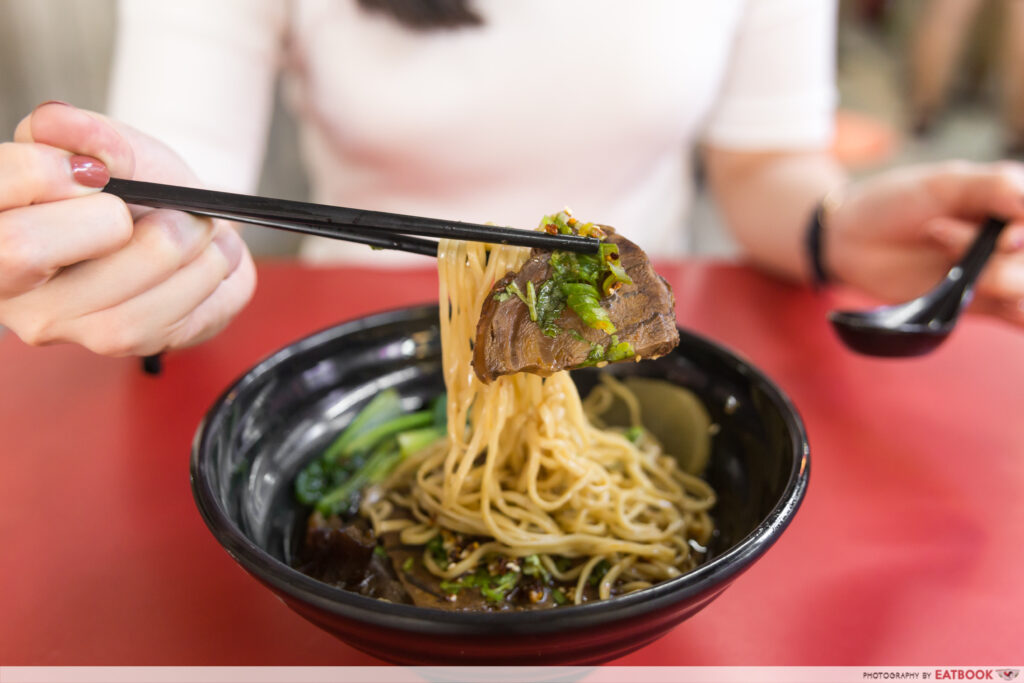 Give Me More - Closeup of Beef Noodle