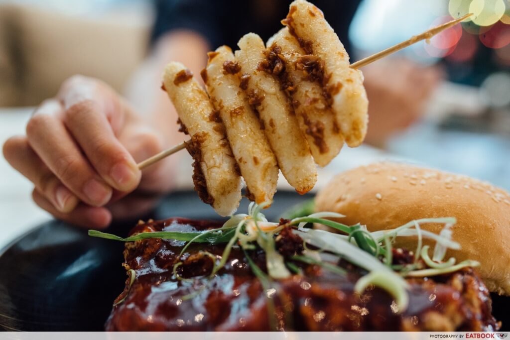 Lowercase Kimchi Burger Tteok