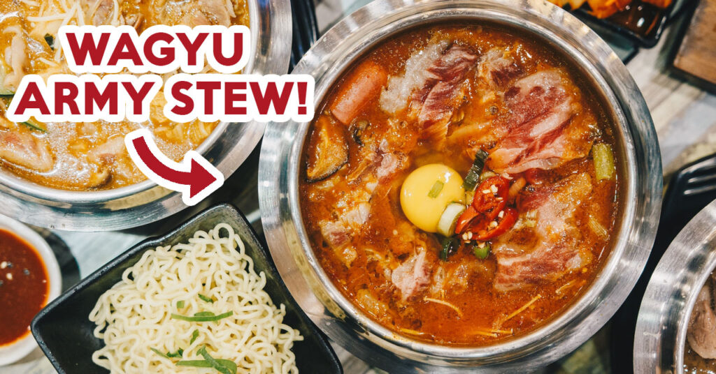 Seoul Garden hotpot wagyu army stew