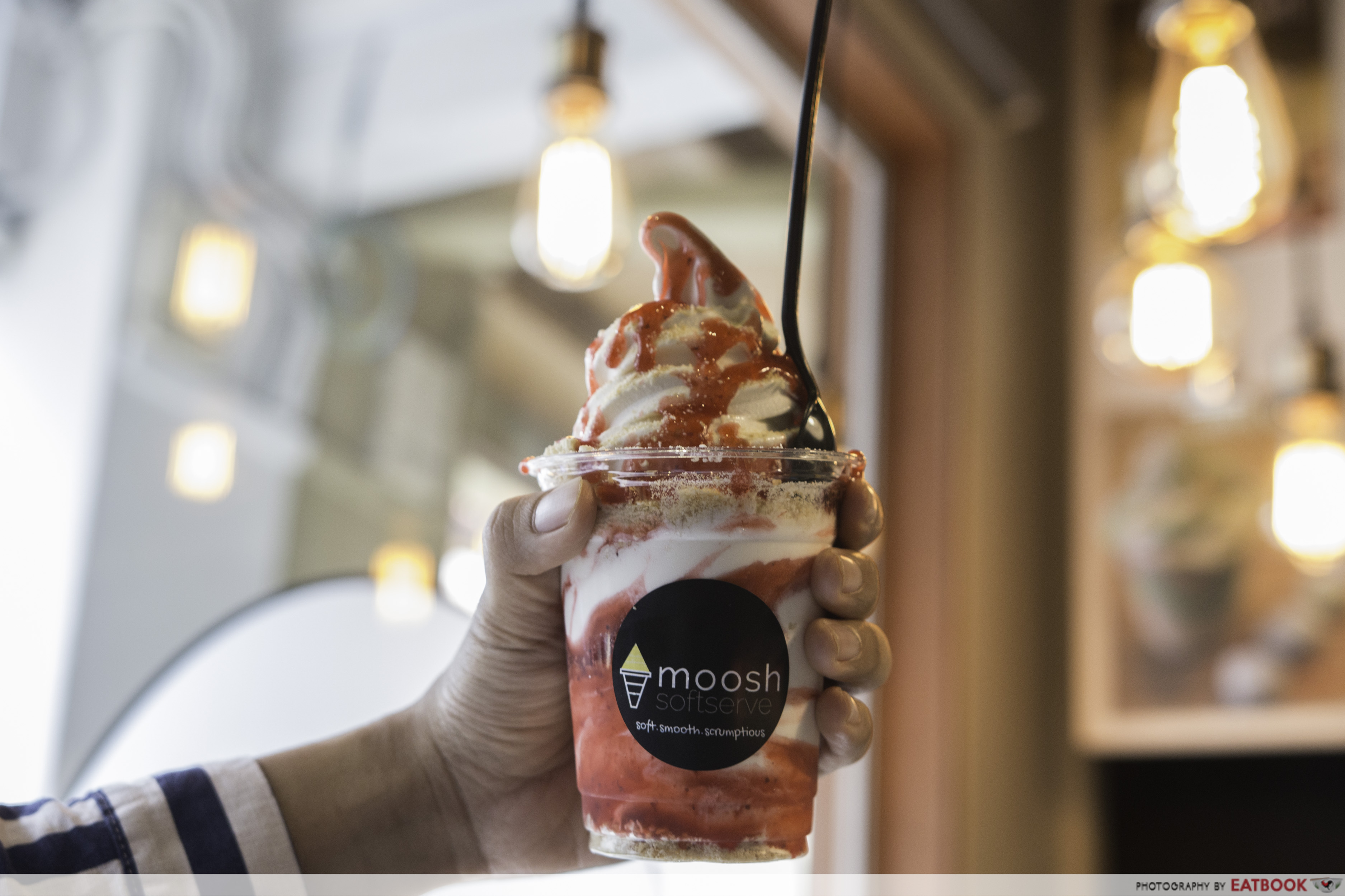 Moosh - Strawberry Cheesecake soft serve