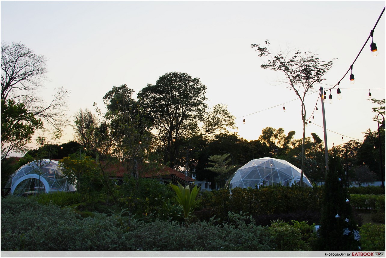 The Summerhouse - igloo domes day