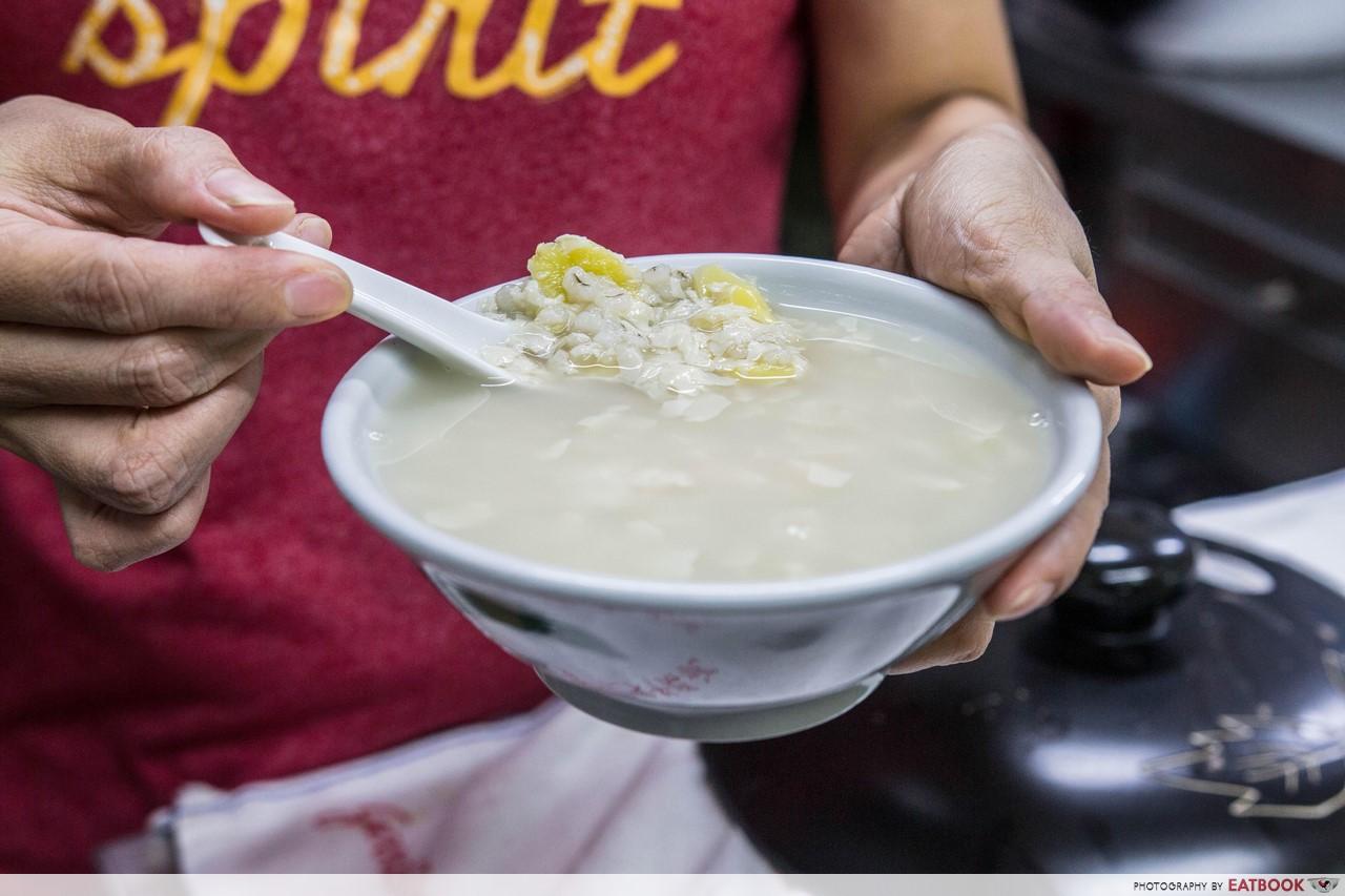 Thong Sum - Sweet Barley & Gingko Nut Soup