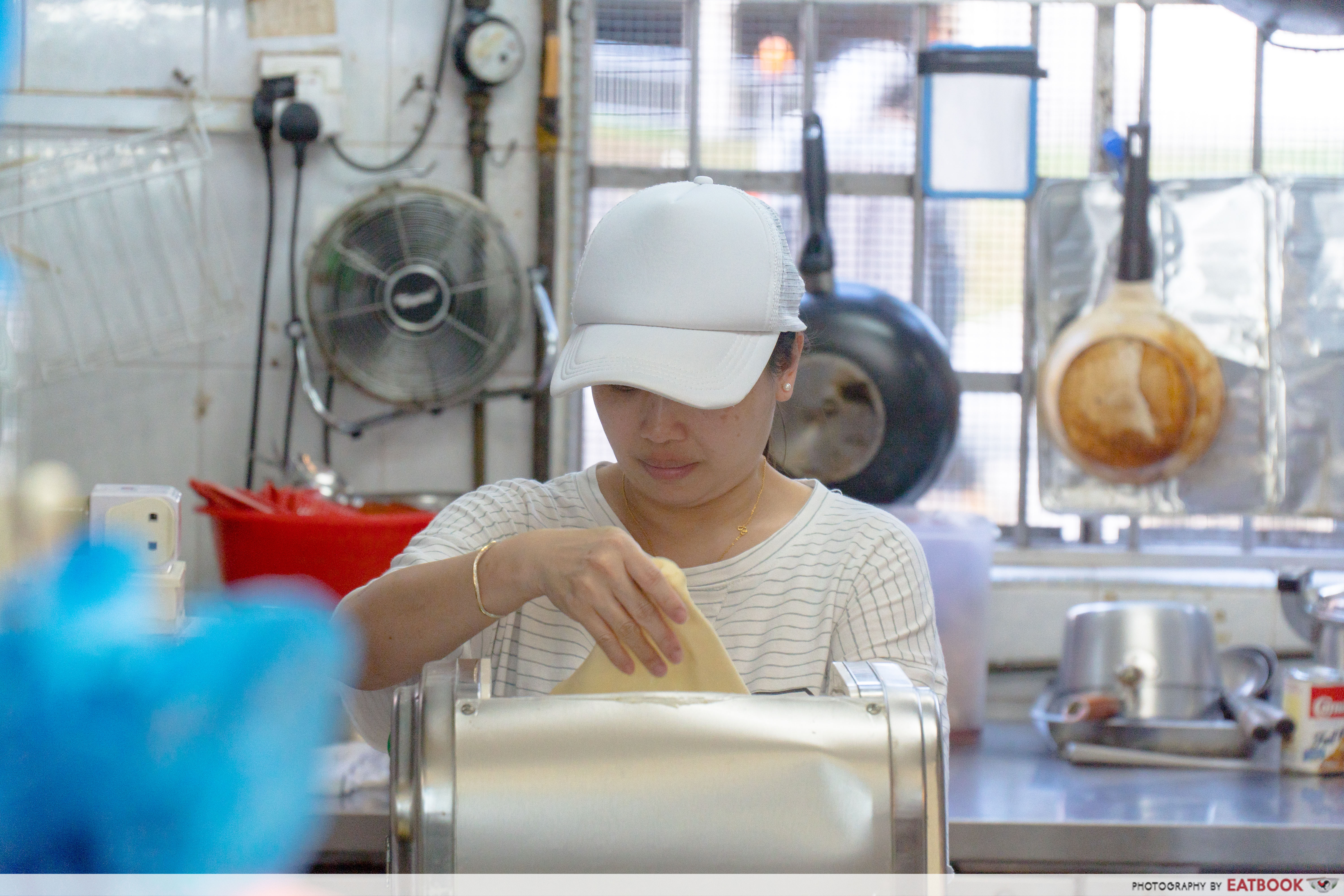 Madam Leong Ban Mian - noodle making