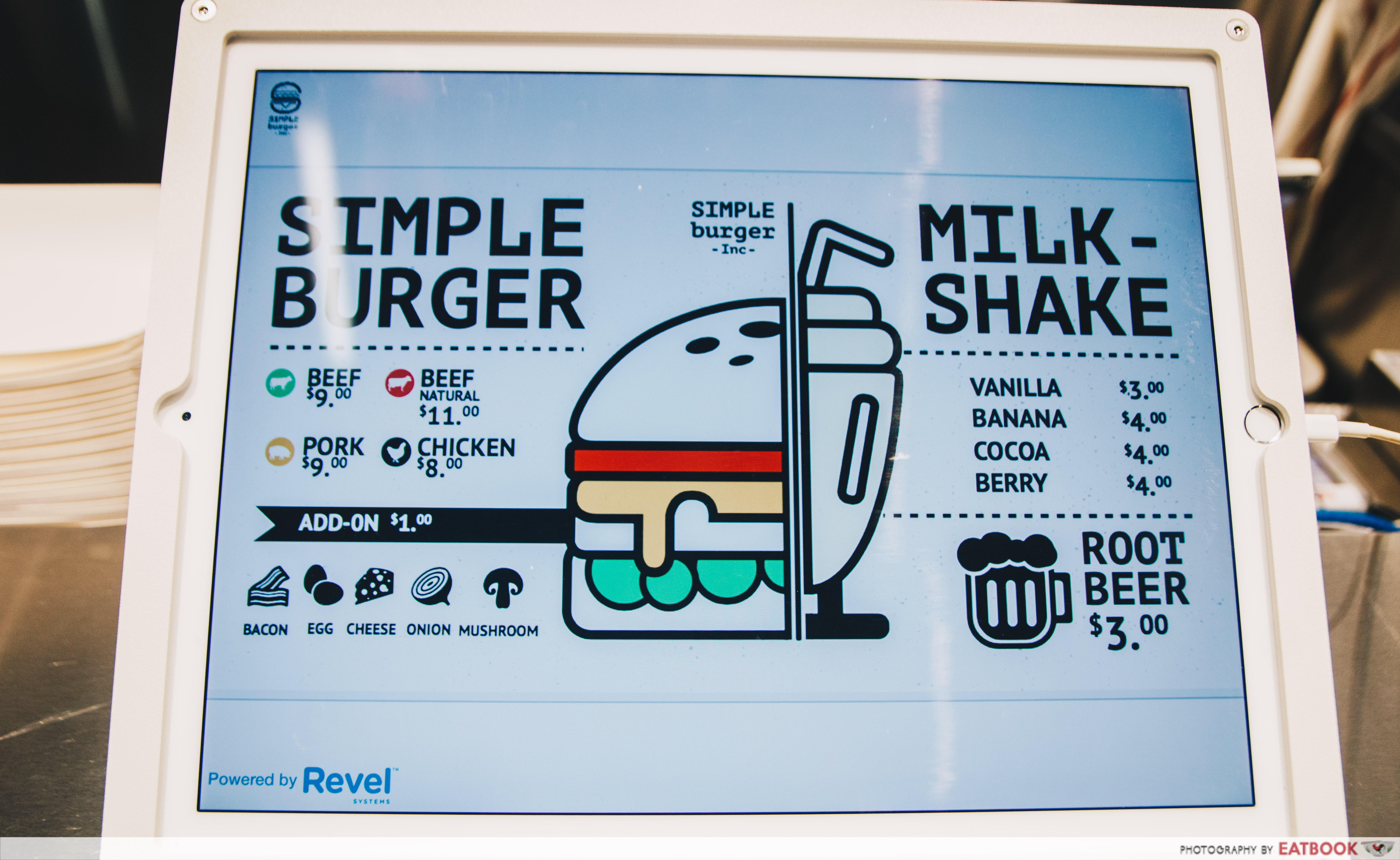 SIMPLEburger Inc. menu