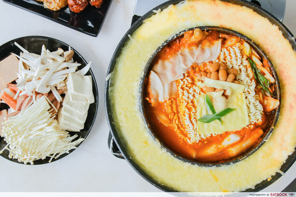 Seoul Shiok - Army Stew + ingredients