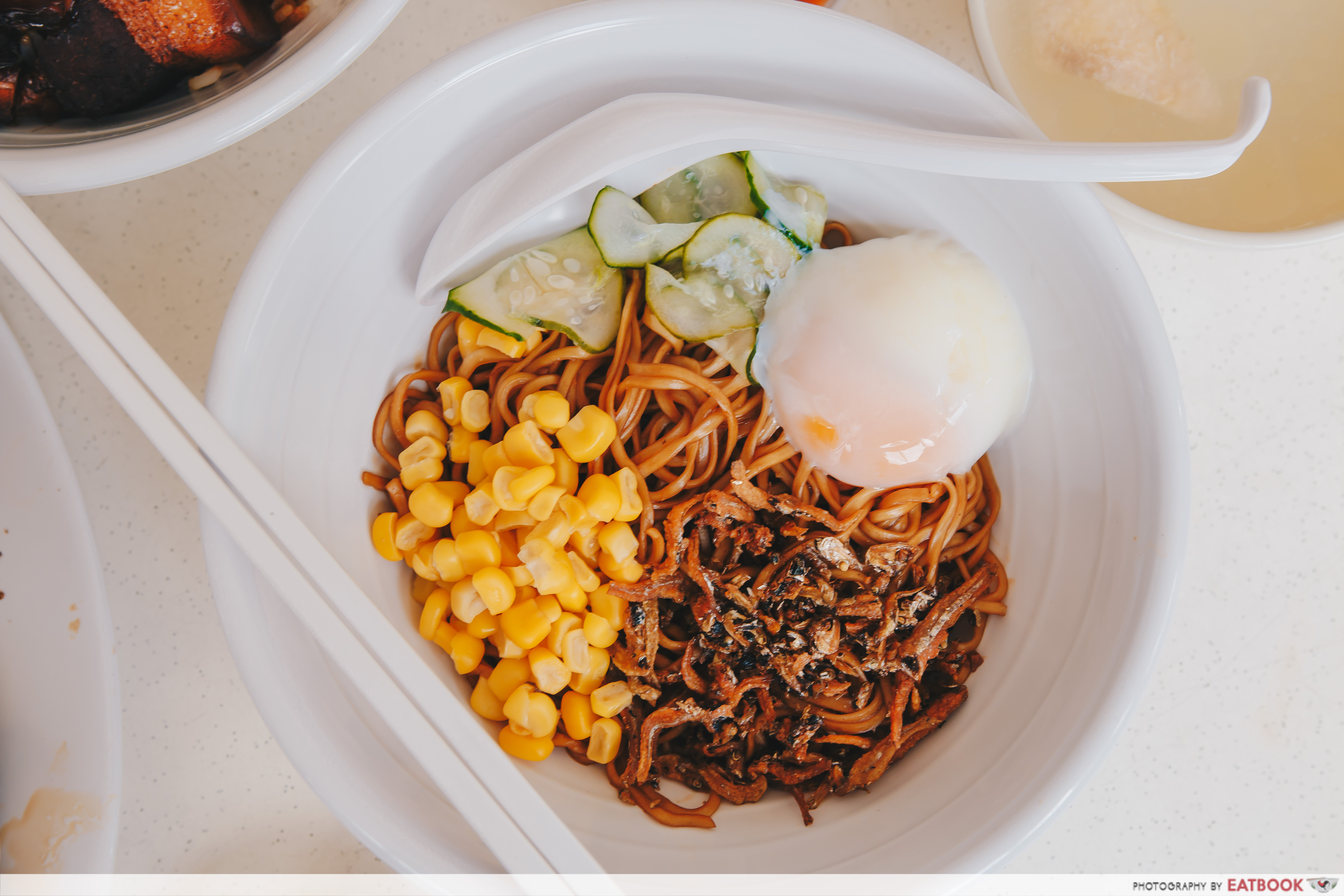 Sing HK Cafe - Dry Mixed Noodles With Soft Boiled Egg