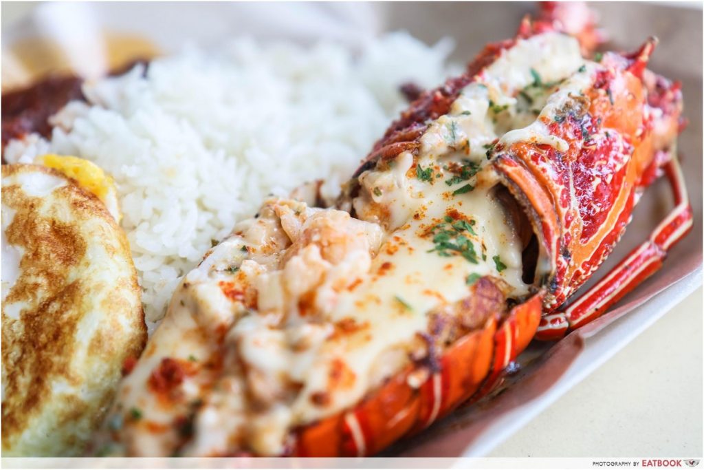 Singapore Hawker Food - Lobster Nasi Lemak