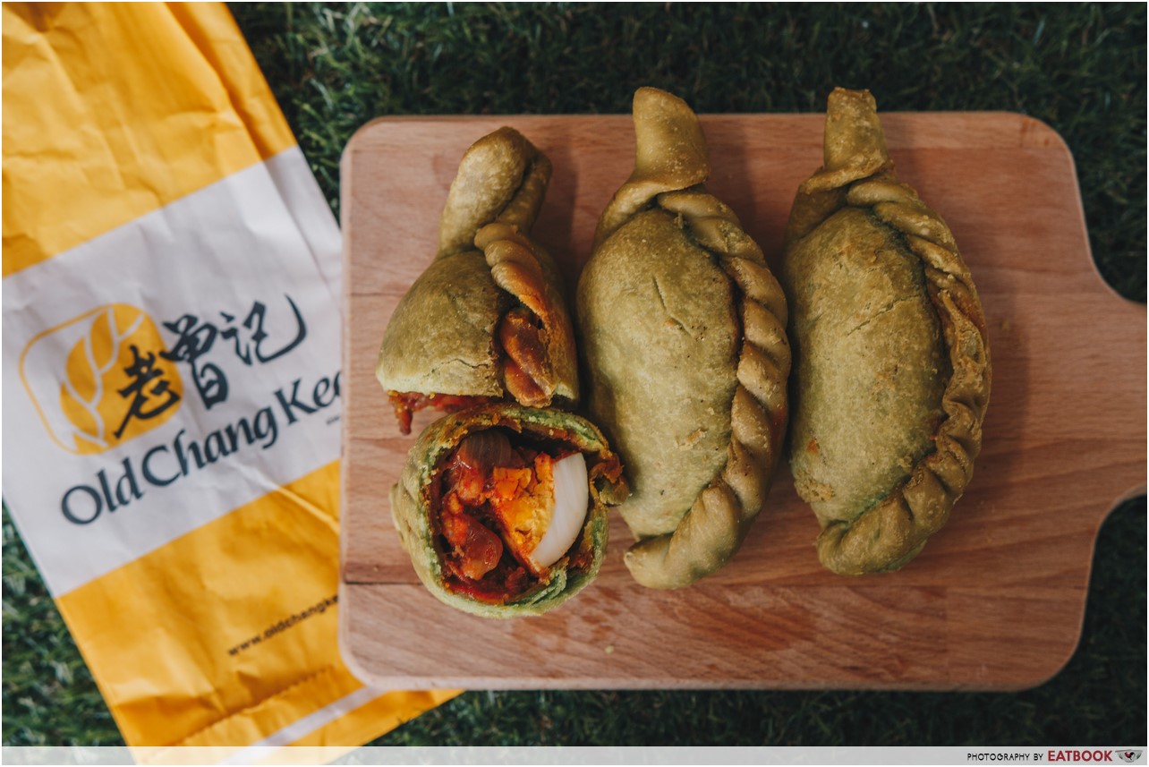 Nasi Lemak Curry Puff - board