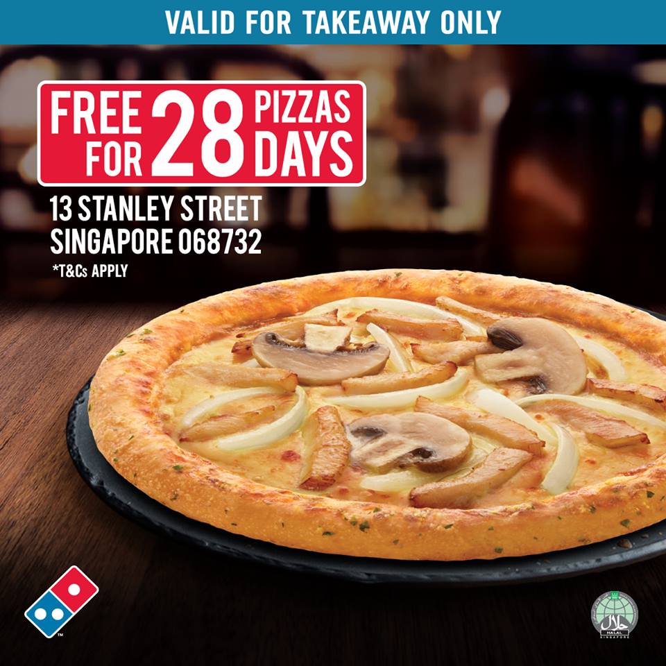 free domino's pizza