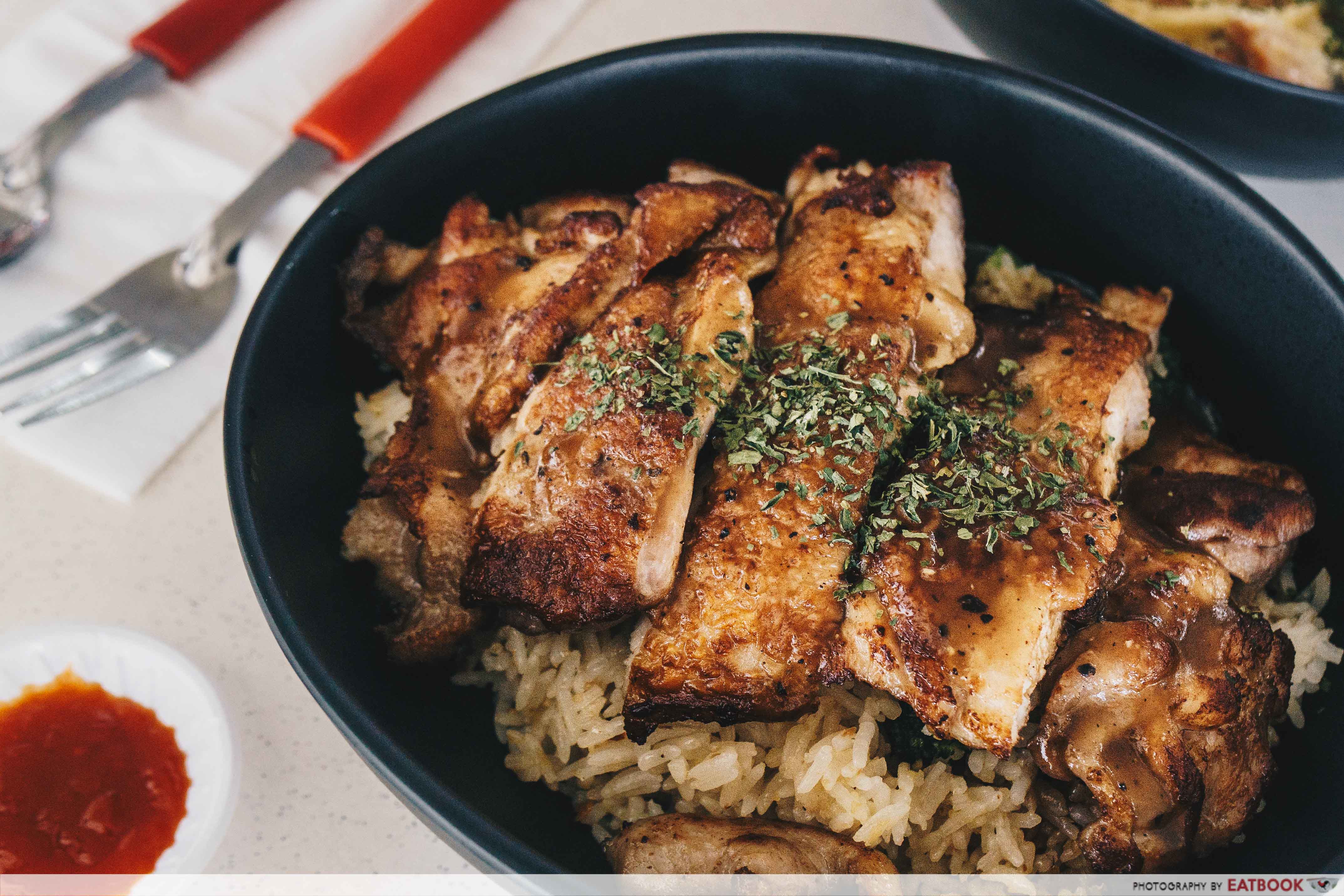 Ted's Kitchen - Chicken Chop Garlic Rice