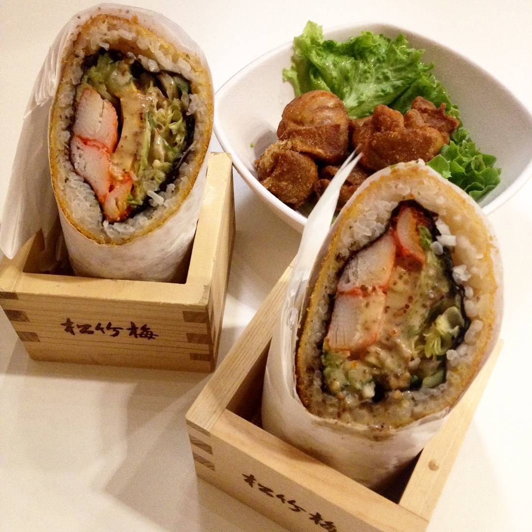 avocado dishes- sushi burrito