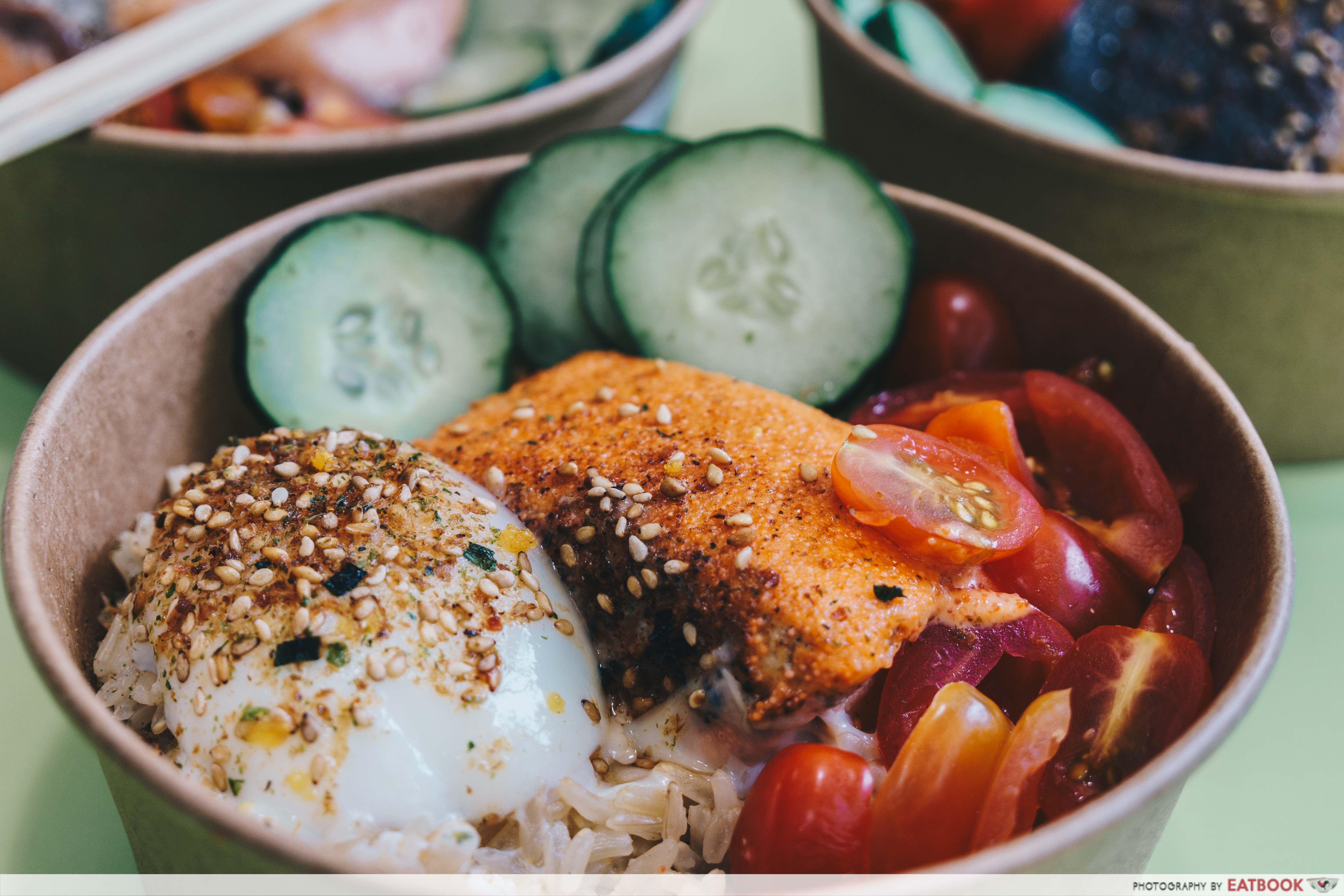 big bowls project- mentaiko salmon