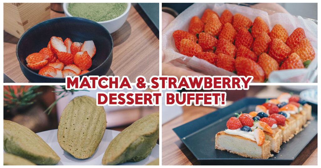 green tea matcha buffet cover