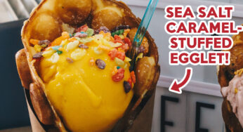 The Naughty Corner Review: Sea Salt Caramel- And Chocolate-Stuffed Egglets With Ice-Cream