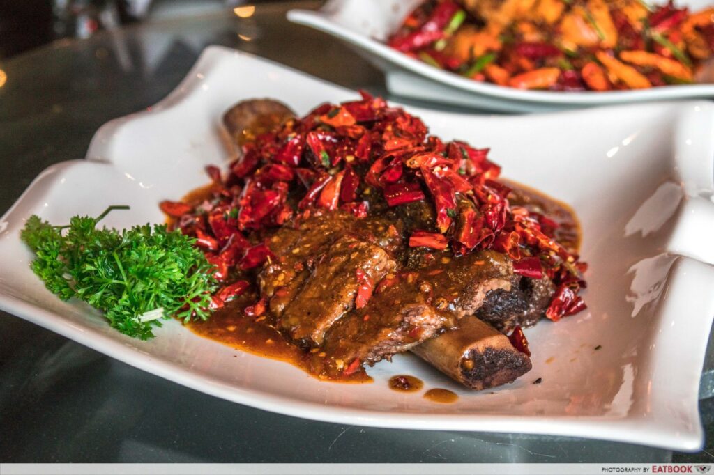 Qi House of Sichuan Slow-Cooked Black Angus Beef Short Ribs with Mala Sauce