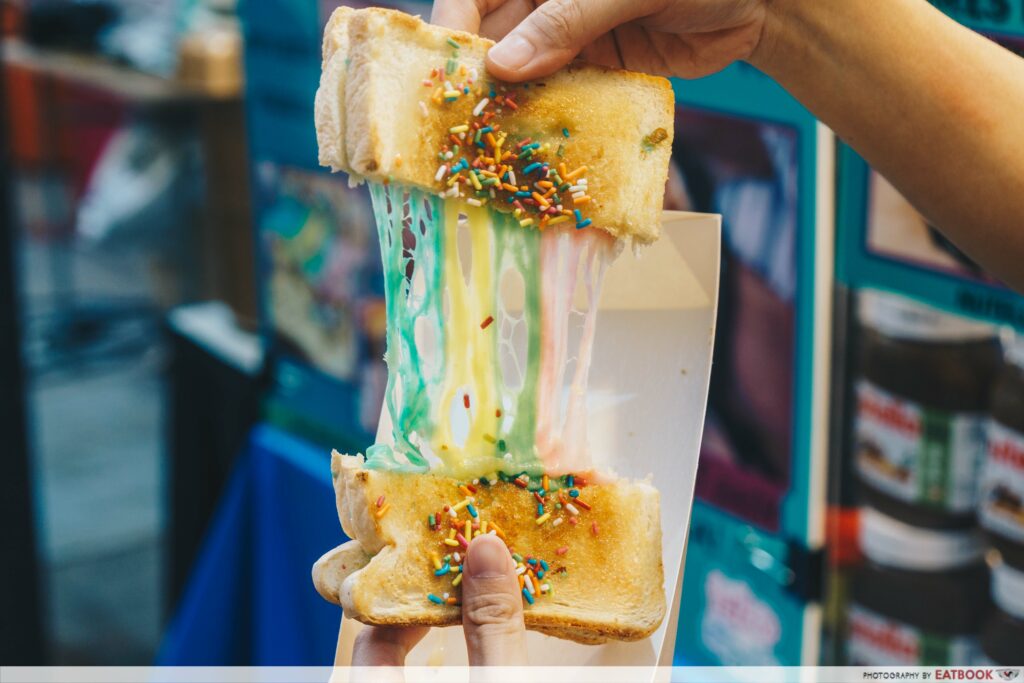 Ramadan Bazaar - rainbow toast