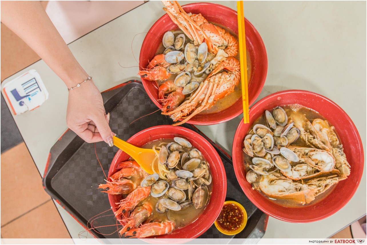 ang mo kio food- sumo big prawn